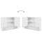 vidaXL Bathroom Furniture Set 4 pcs High gloss white 30 x 35 x 192 cm