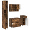 vidaXL Bathroom Furniture Set 4 pcs Smoked oak 30 x 35 x 192 cm