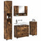 vidaXL Bathroom Furniture Set 4 pcs Smoked oak 30 x 35 x 192 cm