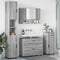 vidaXL Bathroom Furniture Set 4 pcs Grey sonoma 30 x 35 x 192 cm