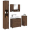 vidaXL Bathroom Furniture Set 4 pcs Brown oak 30 x 35 x 192 cm