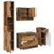 vidaXL Bathroom Furniture Set 4 pcs Old wood 30 x 35 x 192 cm