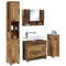 vidaXL Bathroom Furniture Set 4 pcs Old wood 30 x 35 x 192 cm