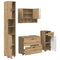 vidaXL Bathroom Furniture Set 4 pcs Artisan oak 30 x 35 x 192 cm