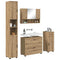 vidaXL Bathroom Furniture Set 4 pcs Artisan oak 30 x 35 x 192 cm