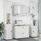 vidaXL Bathroom Furniture Set with Drawer 5 pcs White 30 x 35 x 192 cm
