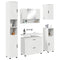 vidaXL Bathroom Furniture Set with Drawer 5 pcs White 30 x 35 x 192 cm