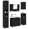 vidaXL Bathroom Furniture Set with Drawer 5 pcs Black 30 x 35 x 192 cm