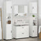 vidaXL Bathroom Furniture Set 5 pcs High gloss white 30 x 35 x 192 cm