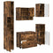 vidaXL Bathroom Furniture Set 5 pcs Smoked oak 30 x 35 x 192 cm
