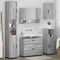 vidaXL Bathroom Furniture Set 5 pcs Grey sonoma 30 x 35 x 192 cm