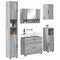 vidaXL Bathroom Furniture Set 5 pcs Grey sonoma 30 x 35 x 192 cm