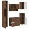 vidaXL Bathroom Furniture Set 5 pcs Brown oak 30 x 35 x 192 cm