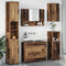 vidaXL Bathroom Furniture Set 5 pcs Old wood 30 x 35 x 192 cm