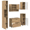 vidaXL Bathroom Furniture Set 5 pcs Artisan oak 30 x 35 x 192 cm