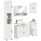 vidaXL Bathroom Furniture Set with Drawer 5 pcs White 30 x 35 x 192 cm