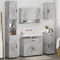 vidaXL Bathroom Furniture Set 5 pcs Concrete grey 30 x 35 x 192 cm