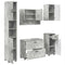 vidaXL Bathroom Furniture Set 5 pcs Concrete grey 30 x 35 x 192 cm