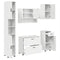 vidaXL Bathroom Furniture Set 5 pcs High gloss white 30 x 35 x 192 cm