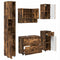 vidaXL Bathroom Furniture Set 5 pcs Smoked oak 30 x 35 x 192 cm
