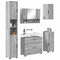 vidaXL Bathroom Furniture Set 5 pcs Grey sonoma 30 x 35 x 192 cm