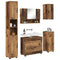 vidaXL Bathroom Furniture Set 5 pcs Old wood 30 x 35 x 192 cm