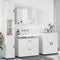vidaXL Bathroom Furniture Set with Drawer 4 pcs White 30 x 35 x 192 cm
