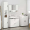 vidaXL Bathroom Furniture Set with Drawer 4 pcs White 30 x 35 x 192 cm