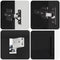 vidaXL Bathroom Furniture Set with Drawer 4 pcs Black 30 x 35 x 192 cm