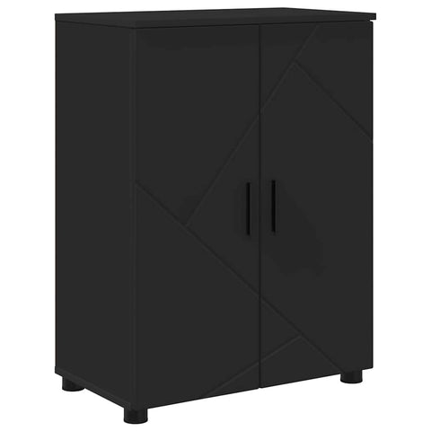 vidaXL Bathroom Furniture Set with Drawer 4 pcs Black 30 x 35 x 192 cm