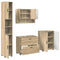 vidaXL Bathroom Furniture Set 4 pcs Sonoma oak 30 x 35 x 192 cm