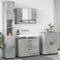 vidaXL Bathroom Furniture Set 4 pcs Concrete grey 30 x 35 x 192 cm