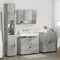 vidaXL Bathroom Furniture Set 4 pcs Concrete grey 30 x 35 x 192 cm