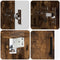 vidaXL Bathroom Furniture Set 4 pcs Smoked oak 30 x 35 x 192 cm