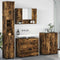 vidaXL Bathroom Furniture Set 4 pcs Smoked oak 30 x 35 x 192 cm