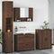 vidaXL Bathroom Furniture Set 4 pcs Brown oak 30 x 35 x 192 cm
