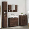 vidaXL Bathroom Furniture Set 4 pcs Brown oak 30 x 35 x 192 cm