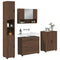 vidaXL Bathroom Furniture Set 4 pcs Brown oak 30 x 35 x 192 cm