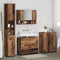 vidaXL Bathroom Furniture Set 4 pcs Old wood 30 x 35 x 192 cm