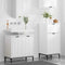vidaXL Bathroom Furniture Set with Shelf 2 pcs White 39.5 x 36 x 88 cm