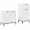 vidaXL Bathroom Furniture Set with Shelf 2 pcs White 39.5 x 36 x 88 cm