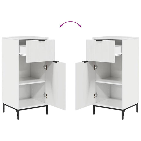 vidaXL Bathroom Furniture Set 2 pcs High gloss white 39.5 x 36 x 88 cm