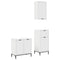 vidaXL Bathroom Furniture Set with Shelf 3 pcs White 39.5 x 36 x 88 cm