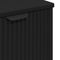 vidaXL Bathroom Furniture Set with Shelf 3 pcs Black 39.5 x 36 x 88 cm