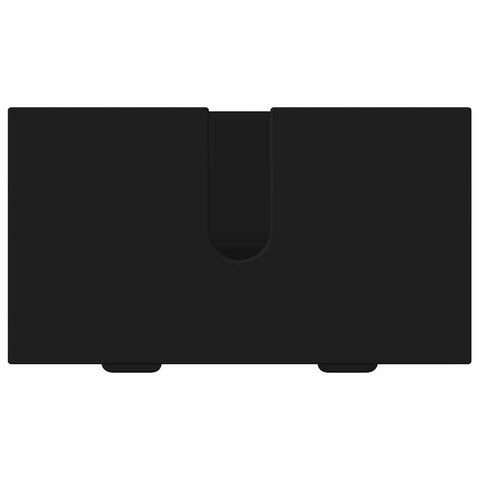 vidaXL Bathroom Furniture Set with Shelf 3 pcs Black 39.5 x 36 x 88 cm