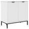 vidaXL Bathroom Furniture Set with Drawer White Engineered wood, Metal