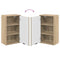 vidaXL Bathroom Furniture Set Sonoma Oak Engineered wood, Metal