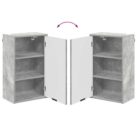 vidaXL Bathroom Furniture Set Concrete Grey Engineered wood, Metal