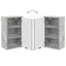 vidaXL Bathroom Furniture Set Concrete Grey Engineered wood, Metal