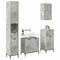 vidaXL Bathroom Furniture Set Concrete Grey Engineered wood, Metal